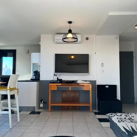 Apartamento Sunset Joli 3 Pièces Avec 2 Alcôves Clim Vue Piscine Rochelongue Cap D'agde *