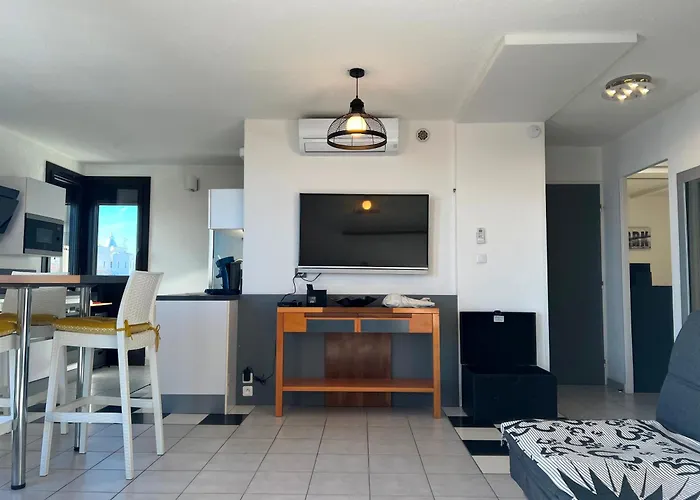 Apartamento Sunset Joli 3 Pièces Avec 2 Alcôves Clim Vue Piscine Rochelongue Cap D'agde *