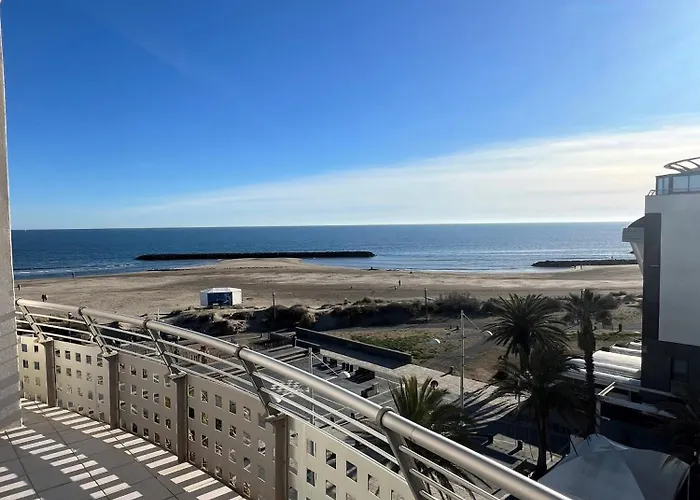 Sunset Joli 3 Pièces Avec 2 Alcôves Clim Vue Piscine Rochelongue Cap D'agde Apartamento *